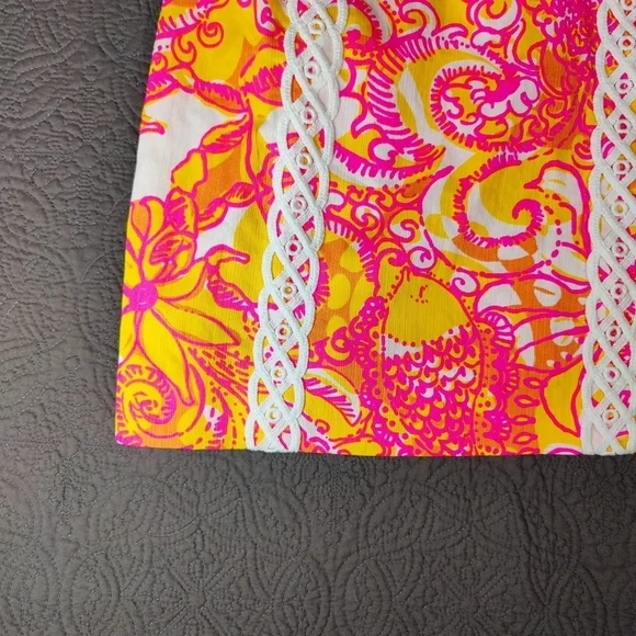 Lilly Pulitzer Tensy Dress Strapless Sea  & Be Seen Mini Size 2 Resortwear - Picture 8 of 15